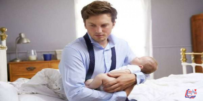 احذر اكتئاب ما بعد الولادة عند الرجال !!