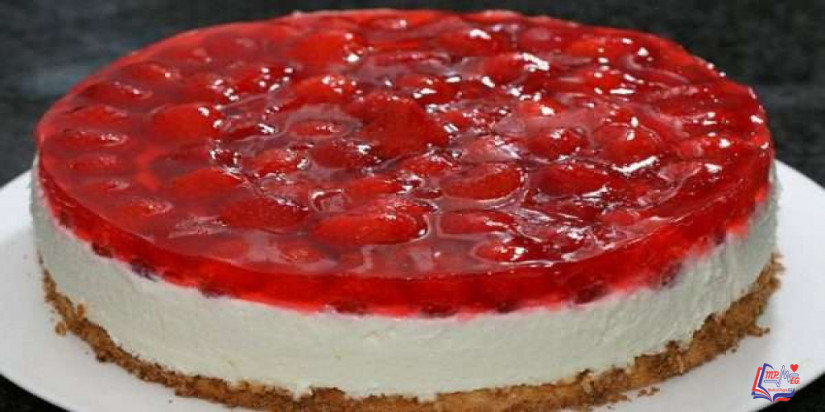 طريقة تحضير كيك المهلبية و الفراولة بطريقة صحية