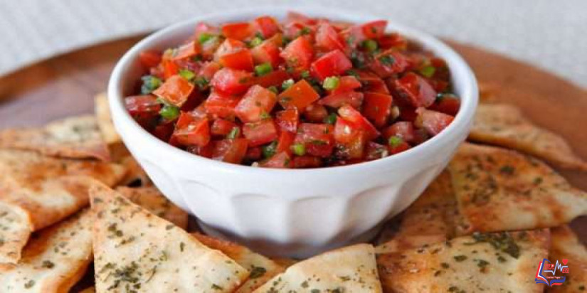 طريقة تحضير سلطة الطماطم بالثوم بطريقة صحية