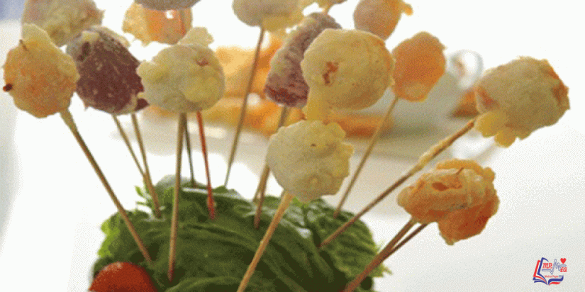 طريقة عمل التامبورا بالفواكه لمن يعانى من حساسية القمح