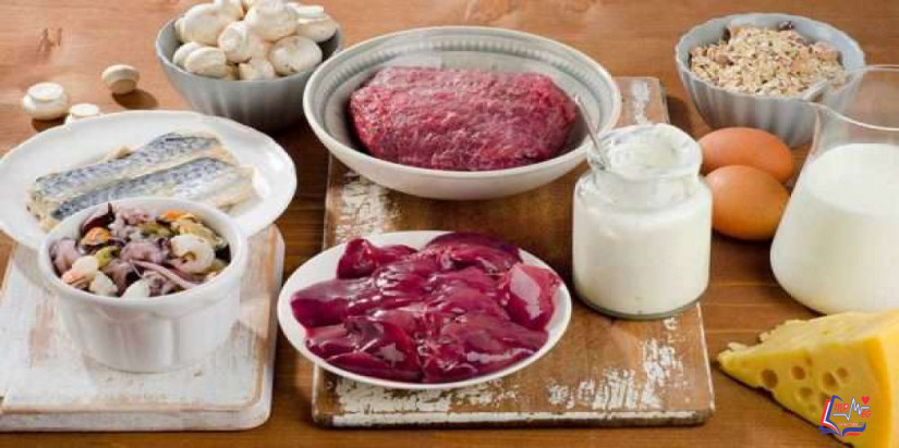 أين يوجد فيتامين أ و ب